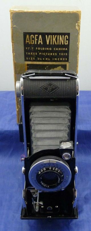 Vintage Agfa Ansco F7.  7 Viking Folding Camera C 84