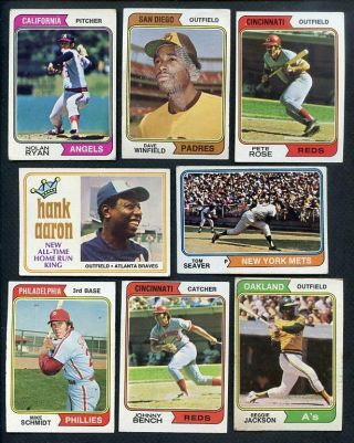 1974 Topps Baseball Complete Set Gd - Vg Winfield Ryan 373910 (kycards)
