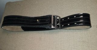 Vintage Police Duty Belt Size 40.  Width 2.  25 "