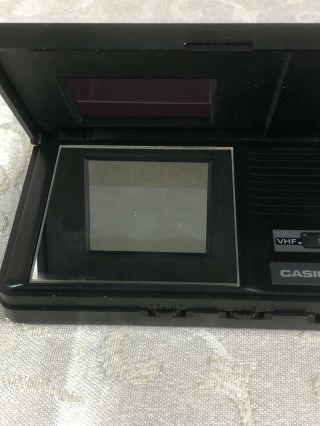 Vintage Casio Tv - 200 Portable Lcd Pocket Analog Television Tv Japan With Earbud