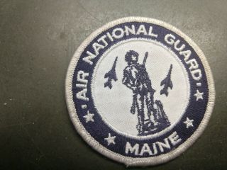 Maine Air National Guard Us Air Force Patch Vintage Usaf Old