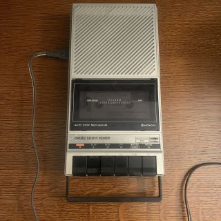 Retro Hitachi Portable Top Loading Cassette Recorder Tape Player (trq - 240r)