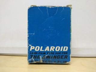 Polaroid Land Film Type 20c For The Swinger Nos Exp July 72