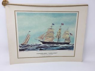 Vintage 1966 Clipper Ship " Adelaide " Pan Am First Class Menu Cover