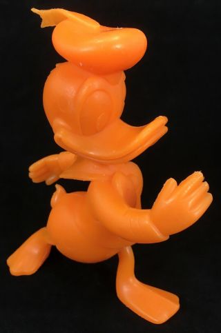 1971 Marx Walt Disney Vintage Donald Duck Orange 5.  5 " Plastic Figure Usa