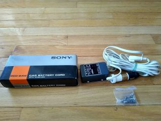 Vintage Sony Dcc - 2 Aw Car Battery Cord With Stabilizer