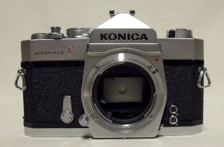 Vintage Konica Autoreflex T 35mm Slr Film Camera Body Only Meter