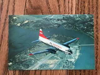 3 Central Airlines Airline Issue Postcards 1950s Cv 240,  Cv 600