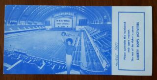1964 Liberty Bowl Ticket West Virginia Vs Utah At Atlantic City Convention Hall