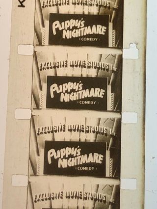 Vintage 1943 (1923?) 16mm Film Puppy’s Nightmare 2