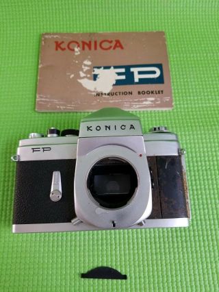 Konica Fp Program 35mm Film Camera Body Parts Only