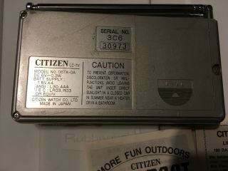 Vintage Citizen compact TV 2
