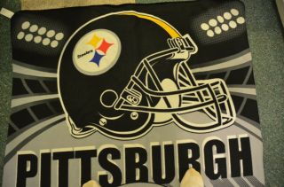 Nfl Pittsburgh Steelers Soft Fleece Throw Blanket 48.  5 " X 60 " (1)