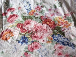 Vintage Ralph Lauren Allison European Floral Pillow Sham Ruffle