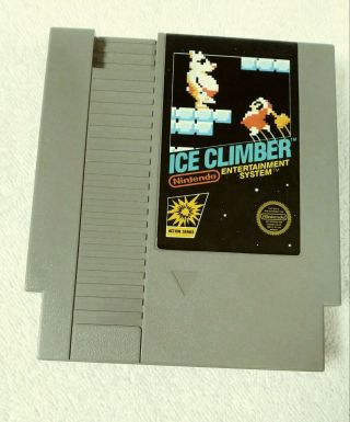 Nintendo Nes Ice Climber Classic Video Game With Sleeve 5 Screws Vintage 1985