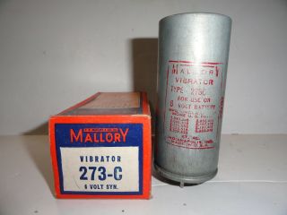 Mallory 273 - C Vintage Radio Vibrators 5 Prong 6v Nos (r1)