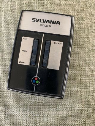 Vintage Sylvania Color Two Button Television Remote Control
