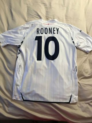 England Rooney Soccer Jersey Size Xl Umbro 2007 - 2009