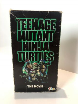 Vintage Vhs 1990 Teenage Mutant Ninja Turtles The Movie - Fhe Vhs Tape.