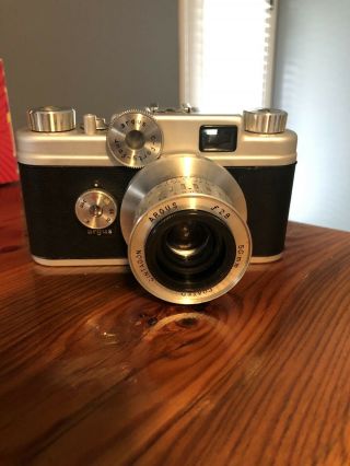 Argus C - Forty - Four Camera W/ Cintagon F2.  8 50mm Comes With Flash And Case