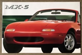 1992 Mazda Mx - 5 Australian Sales Brochure Plus 2/92 Specs Sheet