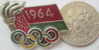 Old Tokyo Japan Insbruck Austria 1964 Olympic Pin Ussr Belarus Metal