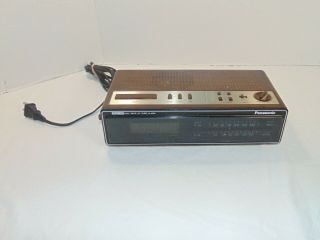 Vintage Panasonic Rc - 6215 Accu - Set Fm / Am Dual Wake Alarm Clock Radio