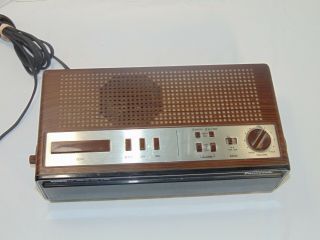 Vintage Panasonic RC - 6215 Accu - Set FM / AM Dual Wake Alarm Clock Radio 2