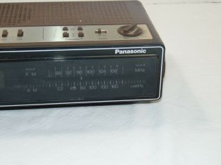 Vintage Panasonic RC - 6215 Accu - Set FM / AM Dual Wake Alarm Clock Radio 3