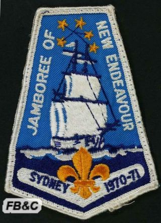 Vintage Australian Scout Patch - 1970 - 71 Sydney Jamboree Of Endeavour