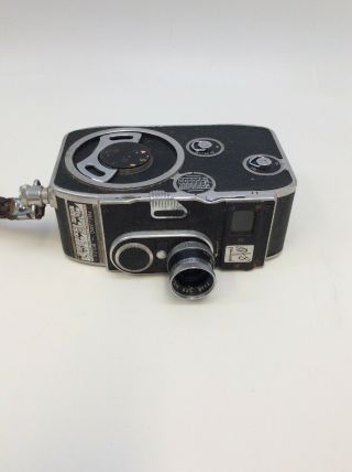 Vintage Paillard Bolex B8 Film Camera W/case As - Is