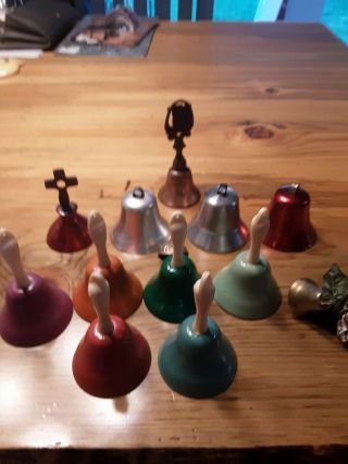 Vintage True Tone Hand Bells &other Bells