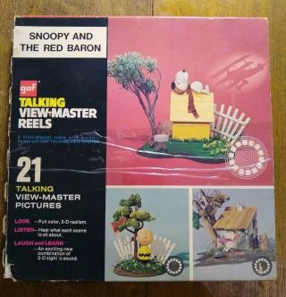 Snoopy and the Red Baron View Master Talking Reels GAF 1969 Vintage 2