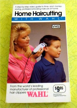 Home Haircutting With Wahl Vhs Video Vintage Hair Styling Clippers Guide