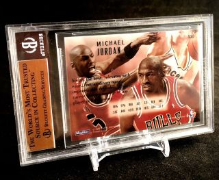 Michael Jordan 1994 - 95 Skybox Emotion 100 BGS 9.  5 True Gem,  10 Centering 2