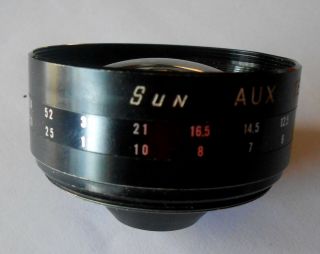 Vintage Sun Aux.  Telephoto Lens Ya35 1:2.  8