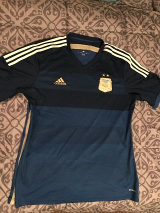 Adidas Argentina National Team World Cup 2014 Away Football Shirt Jersey Size Xl