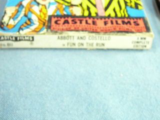 Castle Films Abbott and Costello 811 Fun on the Run 8mm 2