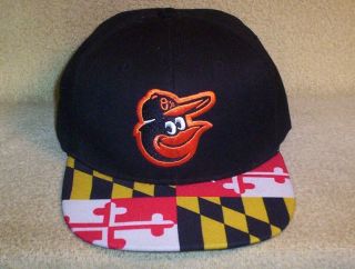 Baltimore Orioles / Maryland State Flag 100 Polyester Ball Cap One Size All
