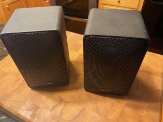 Pair Realistic Minimus - 7 Speakers Black Hi - Fi,  Made In Korea