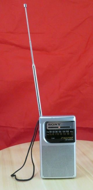 Vintage Sony Icf - S10mk2 Pocket Portable Am/fm Radio