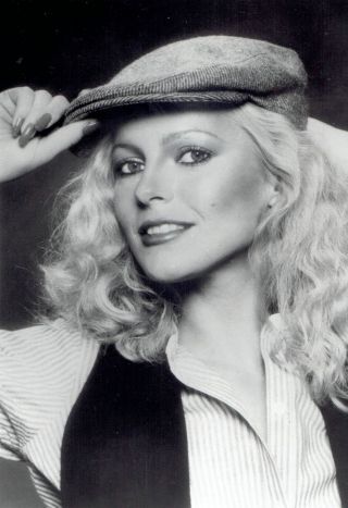 1982 Vintage Photo Portrait Modeling Hat Fashion Sexy Pinup Actress Cheryl Ladd