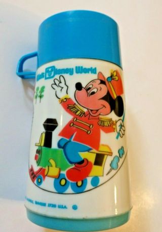 Vintage Aladdin Walt Disney World Mickey Mouse Train Thermos