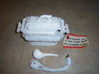 Vintage Ceramic Turkey Gravy Boat Electric With Cord