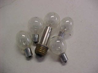 5 Clear Flashbulbs & Flash Adapter