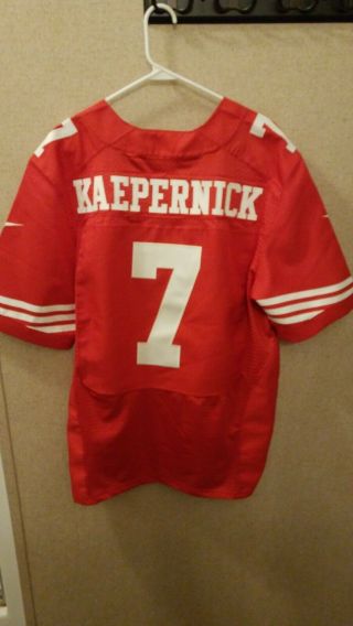 Nike On Field NFL San Francisco 49ers Colin Kaepernick 7 Jersey Size 44 Large 2