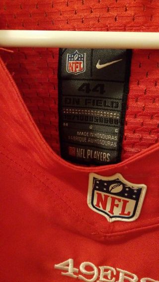 Nike On Field NFL San Francisco 49ers Colin Kaepernick 7 Jersey Size 44 Large 3