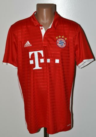 Bayern Munich 2016/2017 Home Football Shirt Jersey Adidas Size Xl Adult