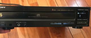 Sony Cdp - C205 5 Disc Cd Compact Disc Player 