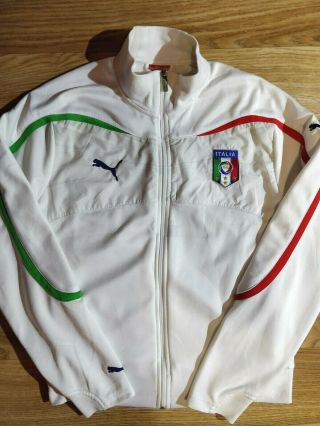 Puma Italia National Team Figc Mens Tracksuit Top Jacket Football Soccer Italy